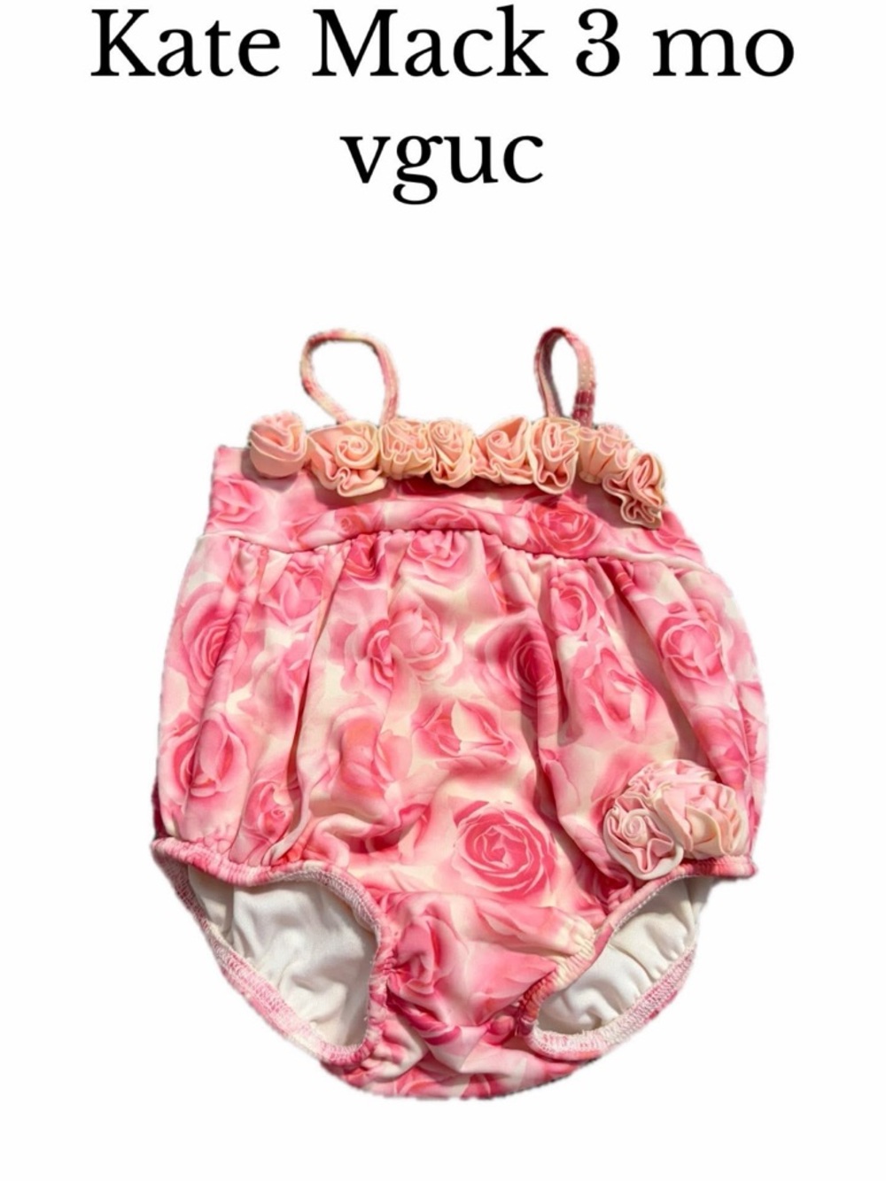 Kate Mack 3 month baby girls pink swimsuit